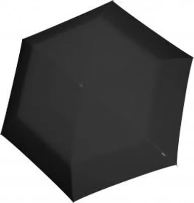 Produktbild von Knirps Taschenregenschirm Regenschirm U.200 Ultra Light Duomatic Black With Rose Coating schwarz rosa