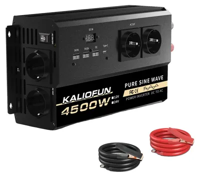 Obrázok produktu pre Menič, dvojitá zásuvka, vysoký výkon, 24 V, 4500 W, 220 V, 50 Hz