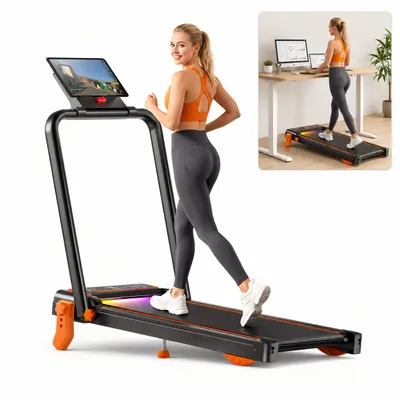 Produktbild von Laufband für Zuhause mit Neigung, 6 IN 1 Walking Pad mit 015% Automatischer Steigung, 2.5HP Klappbar Laufband für Zuhause & Büro,Bis 120kg Belastbar