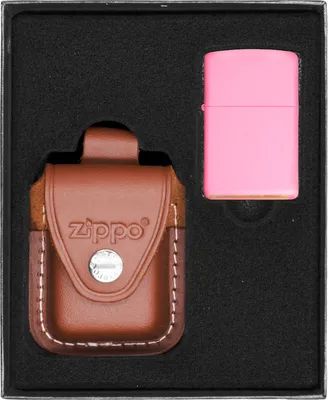 Produktbild von Feuerzeug-Set ZIPPO PINK MATTE Geschenk No4