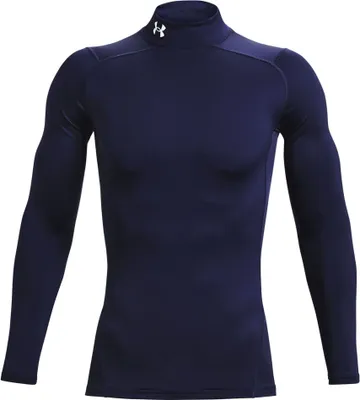 Produktbild von Under Armour Fitted High Neck Coldgear® Langarm-t-shirt Blau S / Regular Mann Blau S