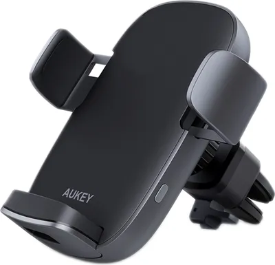Obrázok produktu pre AUKEY HD-C52 Qi držiak telefónu do auta s bezdrôtovým nabíjaním, podporuje 10W a 7,5W bezdrôtové rýchle nabíjanie, kompatibilný s iPhone 11 Pro Max / XS Max, Samsung S10+ a ďalšími