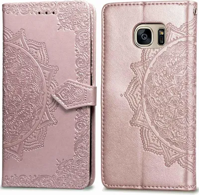 Immagine prodotto di Custodia a libro imoshion Mandala per Samsung Galaxy S7 - Oro rosa
