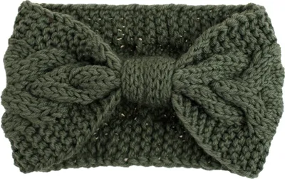 Produktbild von Oblique Unique Damen Stirnband Haar Band für den Herbst Winter Ohrenwärmer Zopfmuster in Einheitsgröße - grün