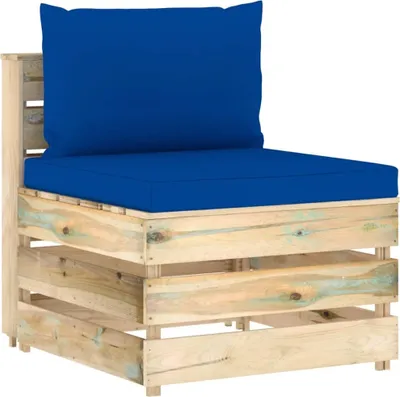 Produktbild von Möbel Modulares Mittelsofa mit Kissen Grün Imprägniertes Holz - Gartenstühle 3074517