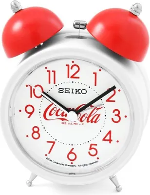 Produktbild von Seiko Wecker Kunststoff analog Weiss/Rot CocaCola QHK905R