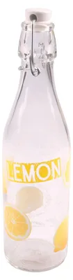 Produktbild von Drahtbügelflasche Zitrone 0,5L Bügelverschluss Saftflasche Trinkflasche Flasche