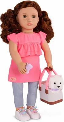 Produktbild von Our Generation BECCA Freckles Puppe mit Welpe im Beutel