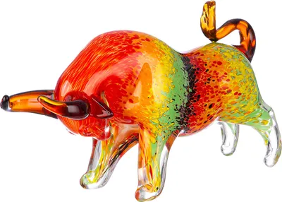 Image de Casablanca Glasart, Figur, Stier, "Stier", Glas, mehrfarbig, , L. 10 cm, B. 30 cm, H. 15 cm 51901/Abverkauf nur solange Vorrat reicht