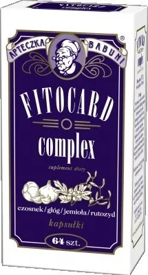 Produktbild von Fitocard Herz Kreislauf Komplex 64 Kapseln - Knoblauch Weißdorn Rutin Extrakt