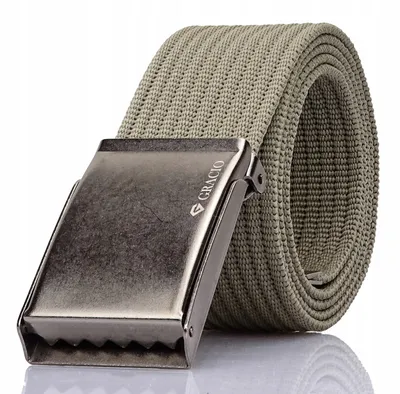 Produktbild von Gracio Herren Stoffgürtel Khaki 95cm Breit
