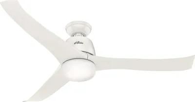 Obrázek produktu pro Stropní ventilátor s osvětlením a dálkovým ovládáním Harmony White 137 cm