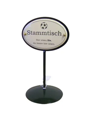 Produktbild von Emaille Tischständer Stammtisch Fußball