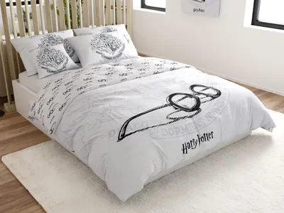 Produktbild von Harry Potter Baumwolle Bettwäsche Bettbezug 140x200 cm & Kissenbezug 70x90 cm