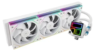 Obrázok produktu pre Thermalright Frozen Infinity 360 WHITE, chladič CPU s vodným okruhom, 360 mm, systém chladenia CPU typu AIO, trojica ventilátorov TL-M12W-PWM, chladič CPU s technológiou "Infinity Mirror", kompatibilný s AMD/AM4/AM5, Intel LGA1851/1700/1150/1151 – biela farba