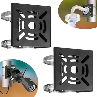 Produktbild von 2 Sätze Masthalterung Überwachungskamera, Vertikale Stangenhalterung, für CCTV-Kameras