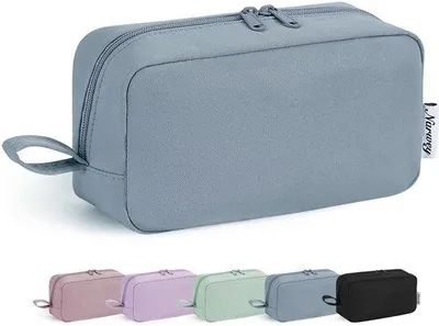Produktbild von Kleine Damen Kosmetiktas, Grau-Blau, Make-up