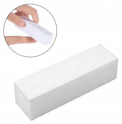Produktbild von Allepaznokcie Polierblock Weiß Polierfeile Gradation 240/240