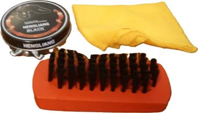 Zdjęcie produktu dla zestaw do czyszczenia obuwia pasta, szczoteczka, ściereczka
