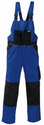 Produktbild von teXXor Canvas (320 g/m²) Latzhose AMAZONAS 8332 kornblau/schwarz Gr. 26