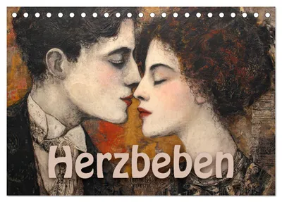 Immagine prodotto di Herzbeben (calendario da tavolo 2027, formato DIN A5 orizzontale), calendario mensile CALVENDO