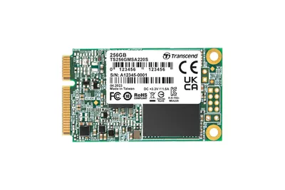 Produktbild von SSD 256GB Transcend MSA220S mSATA 3D NAND, SATA3