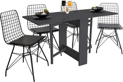 Immagine prodotto di Tavolo da pranzo allungabile Dekornik 134 x 60 x 72 cm, antracite