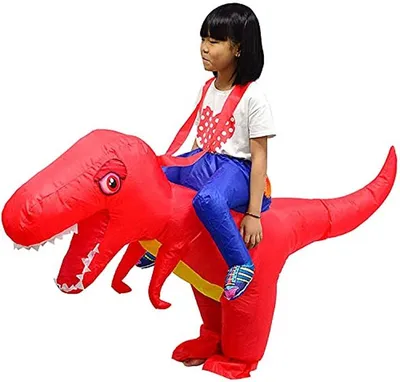 Productafbeelding van Opblaasbaar Kostuum - Dinosauruspak Kinderen - Feestelijke Verkleedpartij - Snelle Volledige Opblaas - XL - Groen