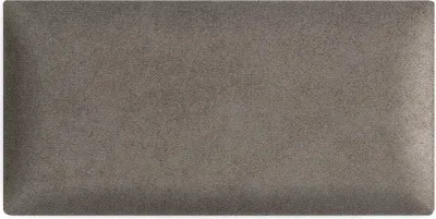 Obrázok produktu pre Nástenné panely 3D 15 x 30 cm čalúnené - na veľmi jednoduchú montáž, z velúrovej tkaniny, s mäkkou výplňou, farba studená hnedá