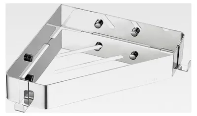 Produktbild von Eckregal für das Badezimmer aus Edelstahl 304 zur Wandmontage