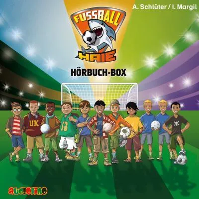Produktbild von Fußball-Haie Hörbuch-Box