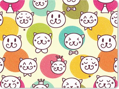 Produktbild von MuchoWow® Mauspad Mousepad Mädchen - Katze - Krone - Muster - Mädchen - Kinder - Kinder 23x19 cm - Mousepads - Maus Mat - Pad - Mausunterlage - Schreibtischunterlage - Mauspad