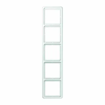 Image de Jung CD 585 WW Cadre de finition 5x blanc alpin CD 500