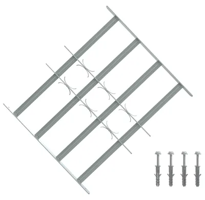 Produktbild von vidaXL Sicherheitsgitter für Fenster mit 4 Querstangen 3 pcs