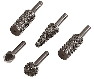 Obrázok produktu pre Rašpľa a záhlbník Wolfcraft na drevo a kov set 5ks