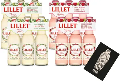 Produktbild von Lillet ready to drink 12er tasting Set 6x Berry 6x Tonic je 200ml (10,3% vol) Lillet + Berry / Lillet + Tonic- [Enthält Sulfite]