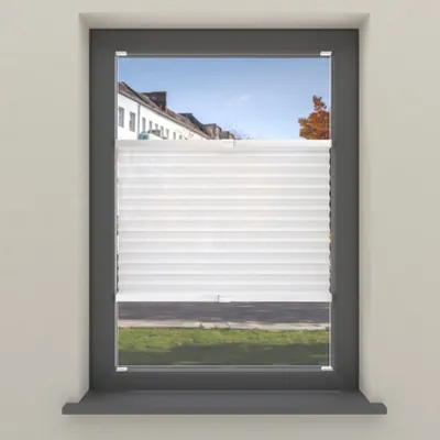 Produktbild von Cocoon Home Plissee Jalousien 40x130 - Lichtdurchlässig - Gebrochen Weiß