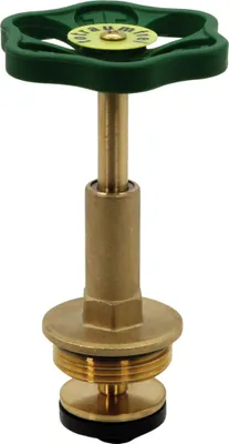 A close-up studio shot of a valve component.