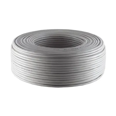Immagine prodotto di cavo telefonico shiverpeaks BASIC-S, grigio, 100 m, a 8 conduttori per uso interno, con conduttore interno rigido, schermato, 4x2x0,6