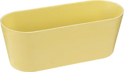 Produktbild von Pflanzschale Kunststoff Gelb Oval Deko 27×11×10cm 3er Set, 3 Stück