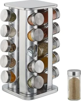 Image de Étagère à épices rotative avec 20 pots à épices
