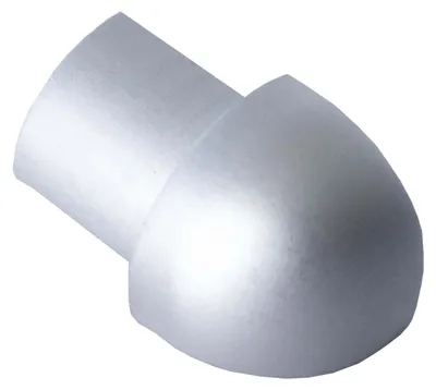 Produktbild von Dalsys Außeneck für Fliesenschiene Aluminium (eloxiert) Viertelkreisprofil 8mm, Silber matt Fliesenprofil