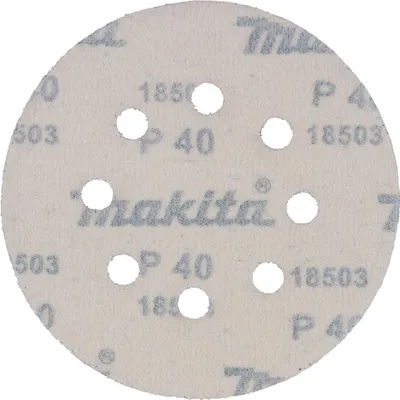 Produktbild von Makita Schleifpapier, 10 Stk., Ø 125 mm, Körnung 40, Art.Nr. D-65816