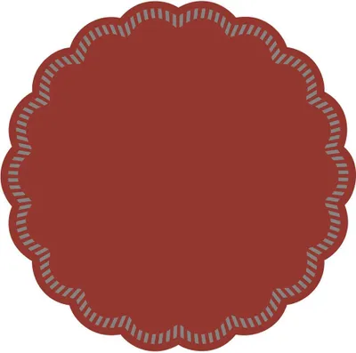 Produktbild von Tissue Deckchen in Bordeaux, Ø 90 mm, 250 Stück - Mank