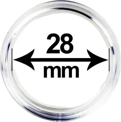 Obrázek produktu pro Kapsle (pouzdro) na mince, vnitřní průměr 28 mm