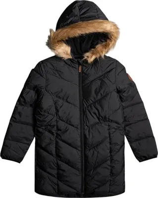 Productafbeelding van Zwarte meisjesquiltjas van Roxy - maat 160