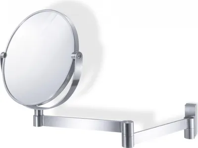 Produktbild von ZACK 40109 "LINEA" Kosmetikspiegel rund, Edelstahl matt, Glas, Plateado, 18cm