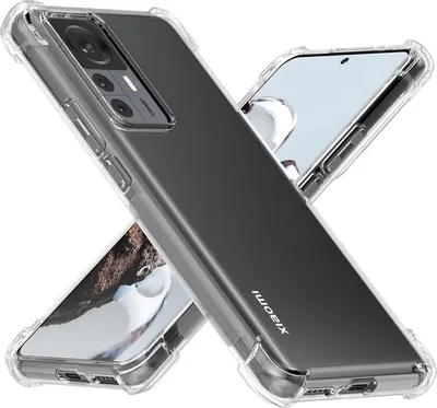 Produktbild von Hülle für Xiaomi 12T/12T Pro/Redmi K50 Ultra Weich Transparent Handyhülle mit Verstärkte Ecken Bumper Schutzhülle