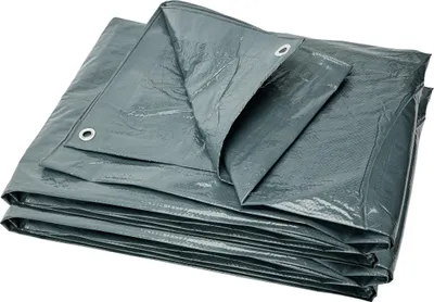 Image de Bâche Garronda – 5 x 8 m, 120 g/m² – Bâche imperméable, avec œillets – Résistante aux UV, indéchirable, anti-moisissure – Bâche en tissu PE pour meubles de jardin, voiture, bois – GD-0162, gris