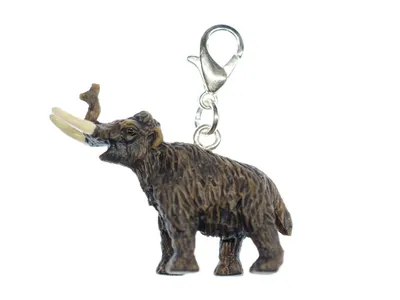 Produktbild von Mammut Charm Mammuts Miniblings Bettelanhänger Steinzeit Urzeit Elefant Gummi